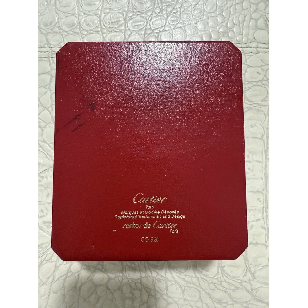 Cartier Santos de Cartier Vintage Red Watch Box Case CO 520 Paris - Picture 4 of 6